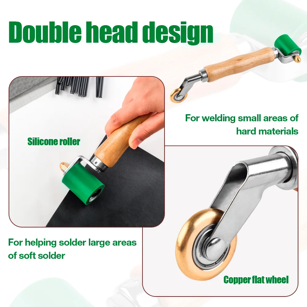40mm Silicone Handwheel High Temperature Resistant Seam Roller PVC/TPO/EPDM Welding Tool Accessory For Wallpaper/Canopy Pressing view 3