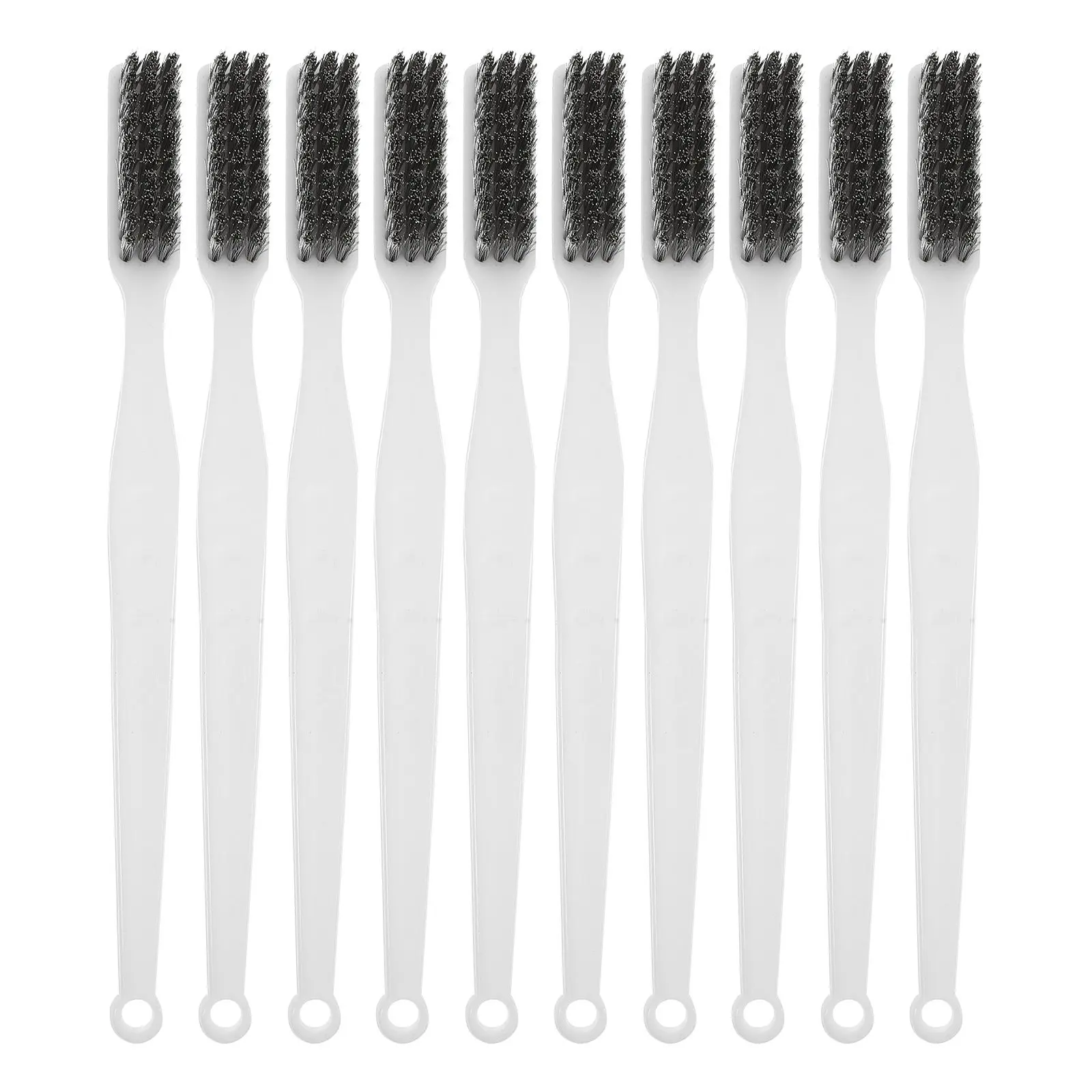 

10Pcs Long-Lasting Cleaning Brushes Rust Removal Brush Handle for Metal Surfaces Maintenance Rust Removing Cleaner Tool