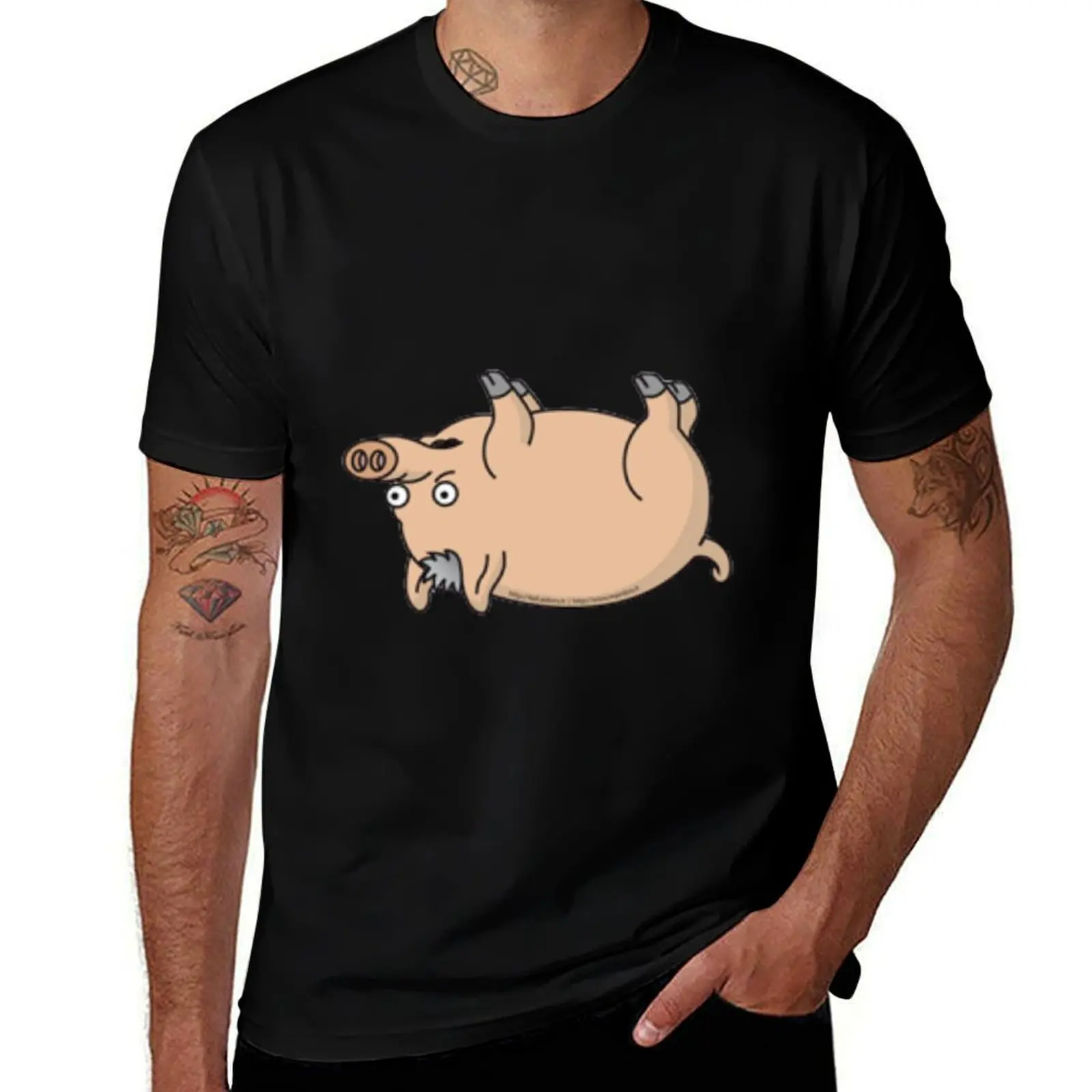 pig T-Shirt Comfortable Work Wear Tee T-Shirt