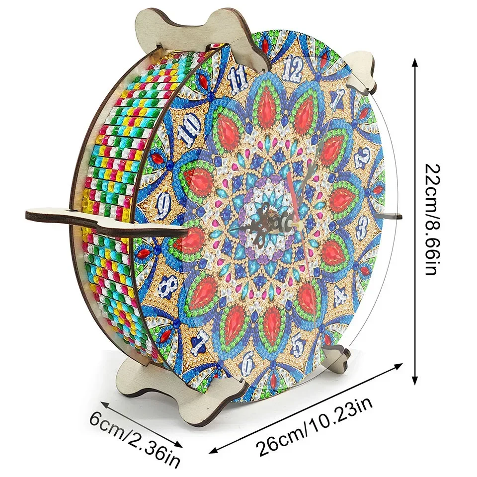round desk table clock New style Gifts Diamond Painting Kits Drill DIY Crystal Rhinestone Mosaic Art Craft Home Decor Supplies