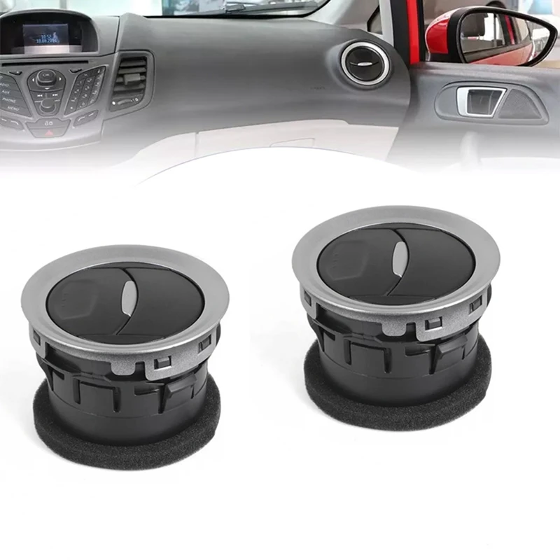 

2 шт. насадка для вентиляции кондиционера автомобиля на приборной панели DK49-64930-B91 для Ford Fiesta 2009-2013 выход воздуха переменного тока DK 4964930 B91