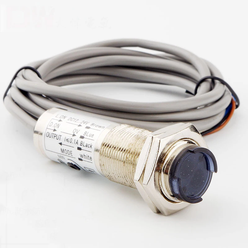 Infrared Induction Photoelectric Switch CDD-40N Copper Tube Diffuse Reflective Sensor NPN Four-wire