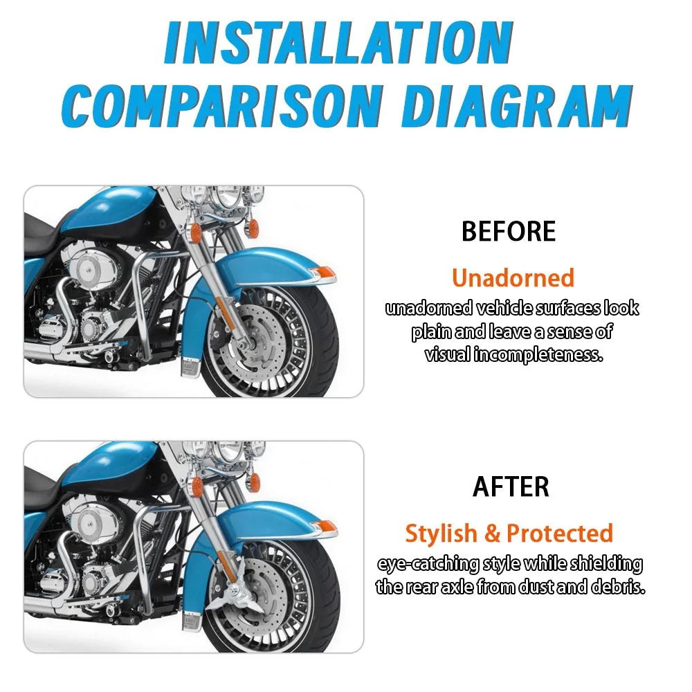 Chrome Skull Spun Blade Spinning Axle Caps Fit For Harley Touring Road King Street Glide Dyna Sportster 883 1200 XL Softail VRSC