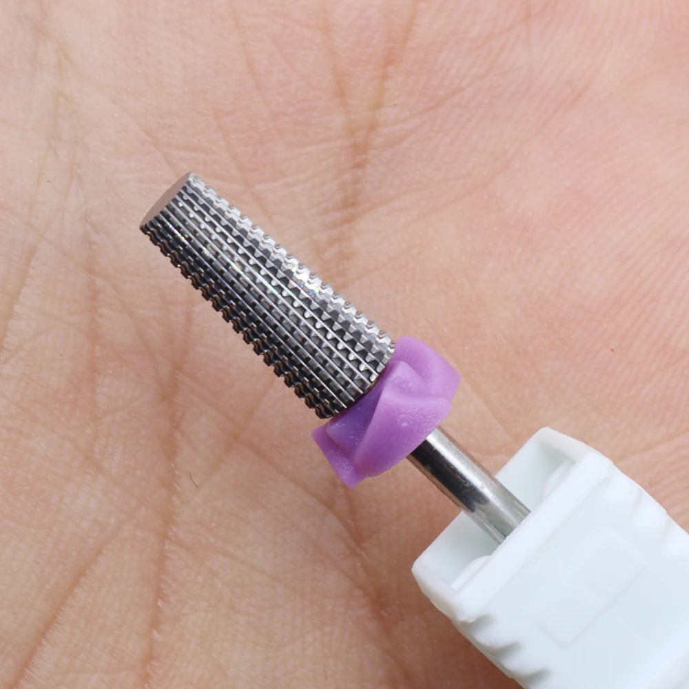 1pc 3XF Mini Spiral Carbide Nail Drill Bit, Tungsten Steel Nail Sanding Head for Electric Manicure Machine, Professional Acrylic