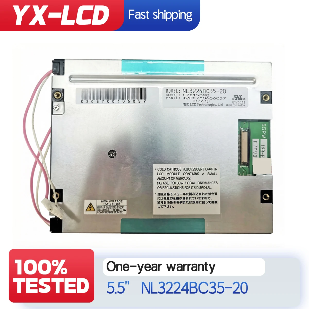 Original NL3224BC35-20 NL3224BC35-20R 5.5 320*240 TFT LCD DISPLAY NL3224BC35 20