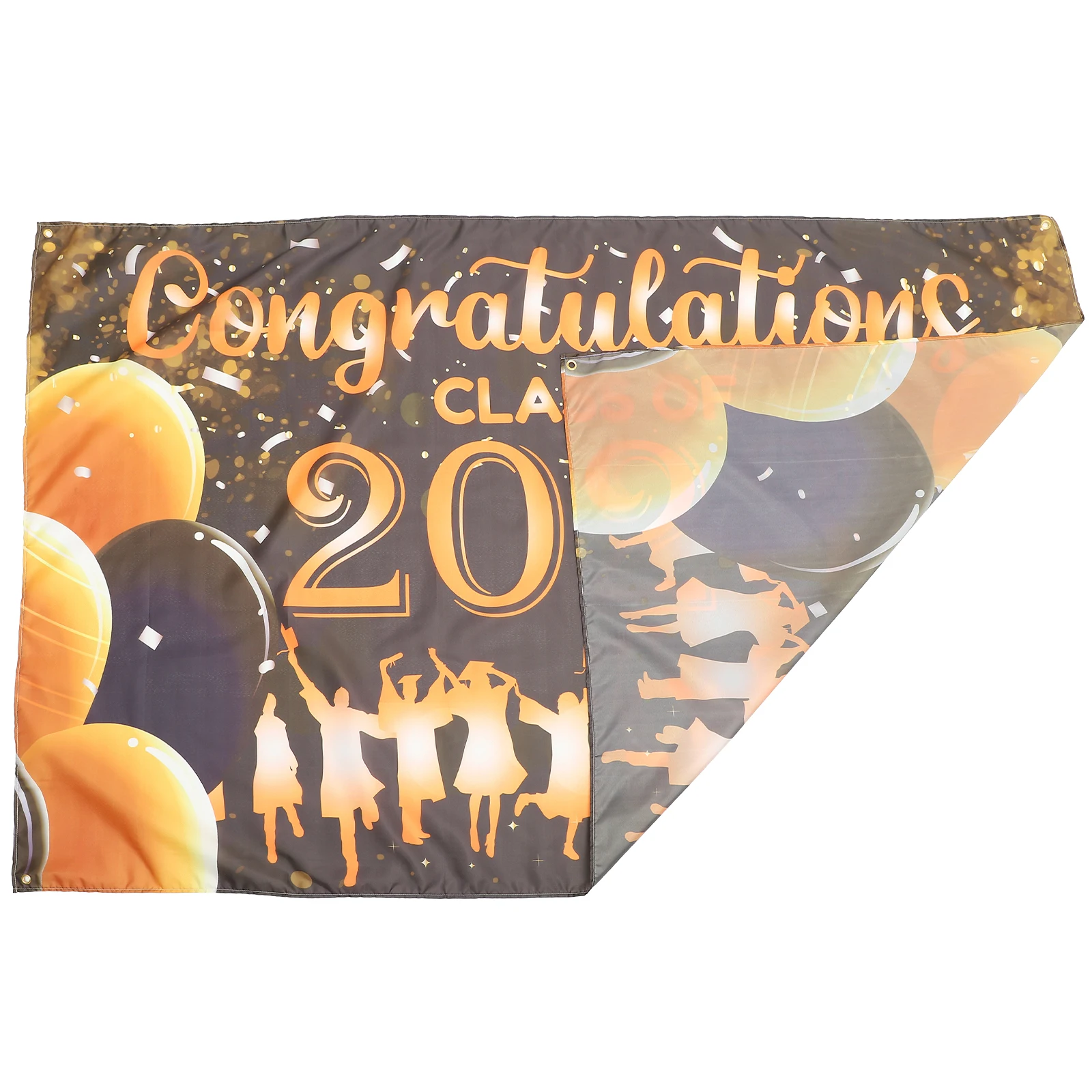 

Graduation Backdrop 2023 Polyester Banner Decorative Hanging Cloth Party Photo Prop Grad Themed Celebration School Studio