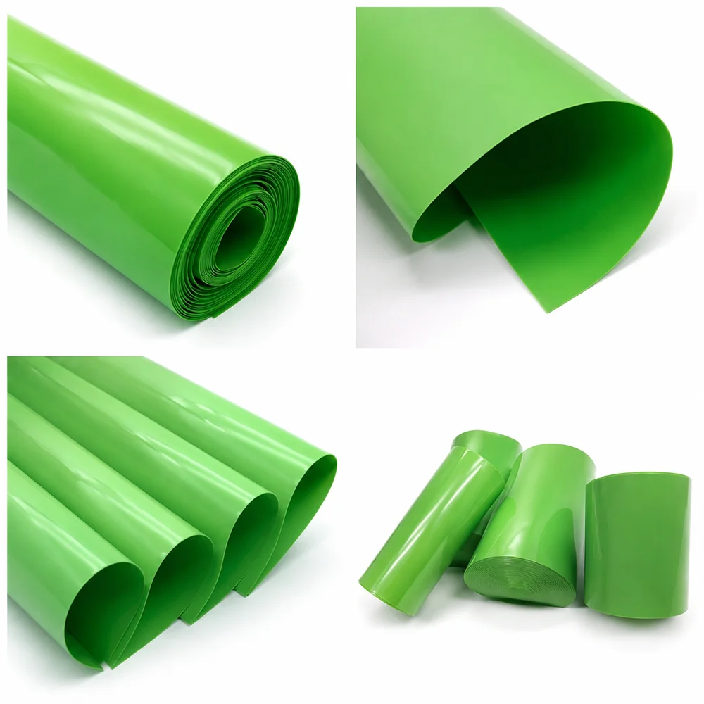 Green PVC Heat Shrink Tubing Wide  30-100mm Environmental protection/insulation/electrical wiring harness sorting sleeve