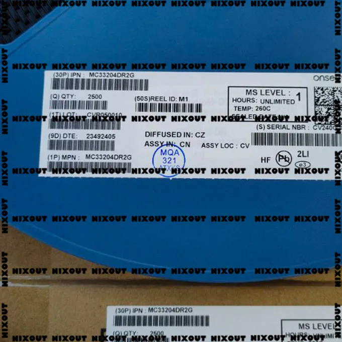 

50 шт. ~ 500 шт./лот MC33204DR2G MC33204DG MC33204 SOP-14, обещание, 100% оригинал, аутентичный