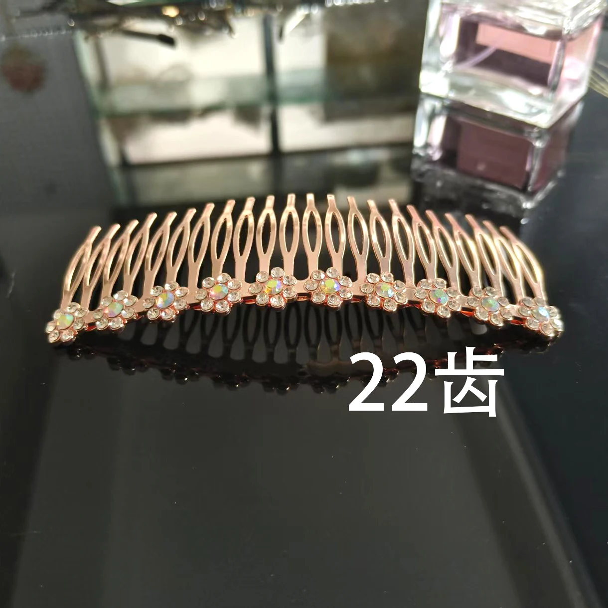 

Water diamond iron comb with teeth for bangs, Korean version of the insert comb, adult hair accessory for bangs, comb for adult