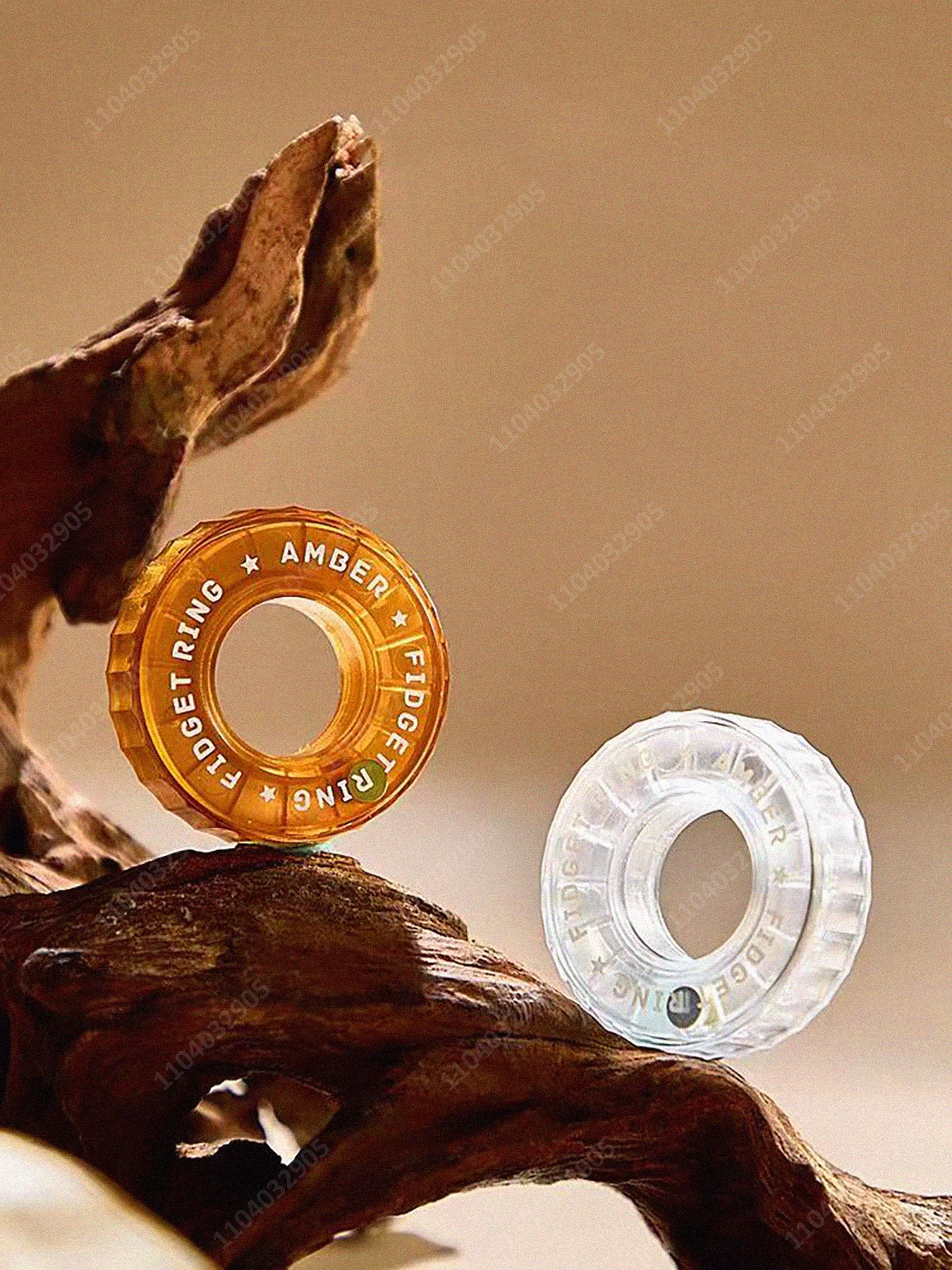 EDC تململ المنزلق الجليدية كريستال المغناطيسي اسئلة حلقة كثيفة متعددة القسم لعبة تململ مع سبينر لتخفيف التوتر ADHD الحسية #5