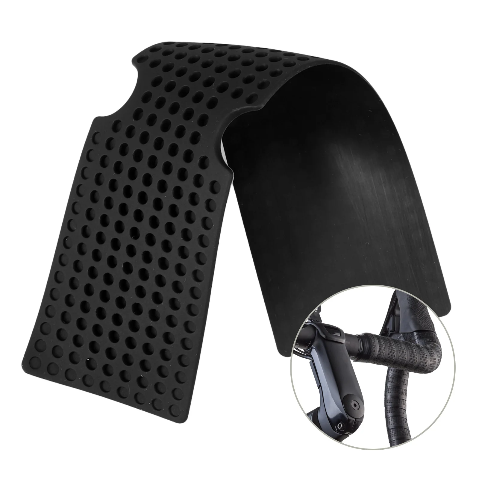 

2pcs Bicycle Handlebar Tape Road Bike Grips Cushion Shock Absorbing Anti-Slip Durable Silicone Ergonomic Padded Wrap For Long