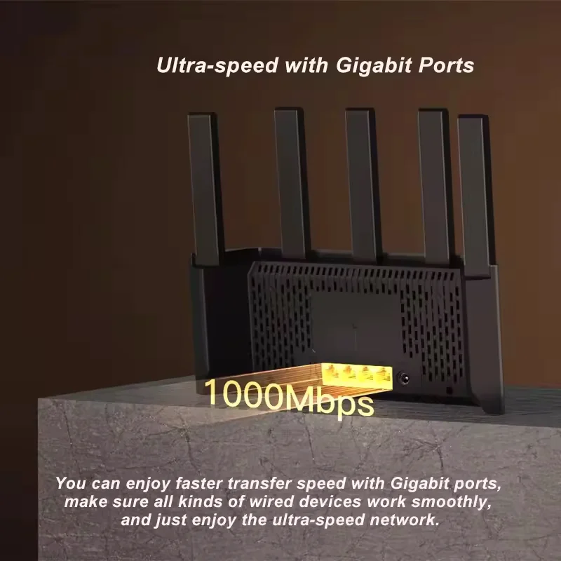 New 5G router Tenda WiFi6L Pro AX1500 Wireless Router Wi-Fi 6 dual-band Gigabit router designed for home users 1500mbps 5G