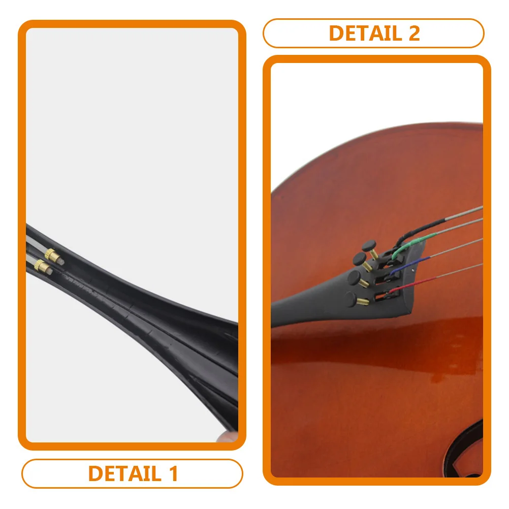 

1Set Cello Tailpiece 4-Hole Replacement Metal Bridge Long-Lasting Cello Accessories Instrument Parts Instrument Accessory