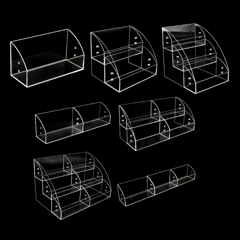 

1 2 3 Tiers Acrylic Display Risers Shelf Dessert Stand Figures Stand