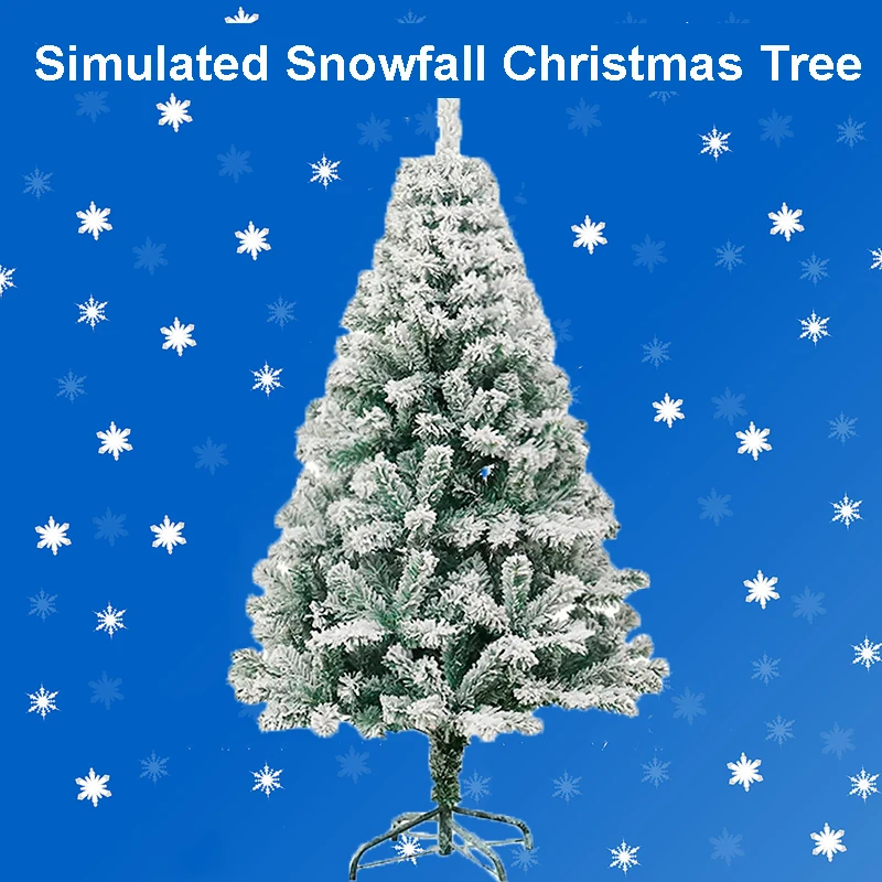 180cm Christmas Trees Ornaments Large Christmas Tree Simulated Snowfall 90/120/150cm New Year Party Home Decorations Living Room