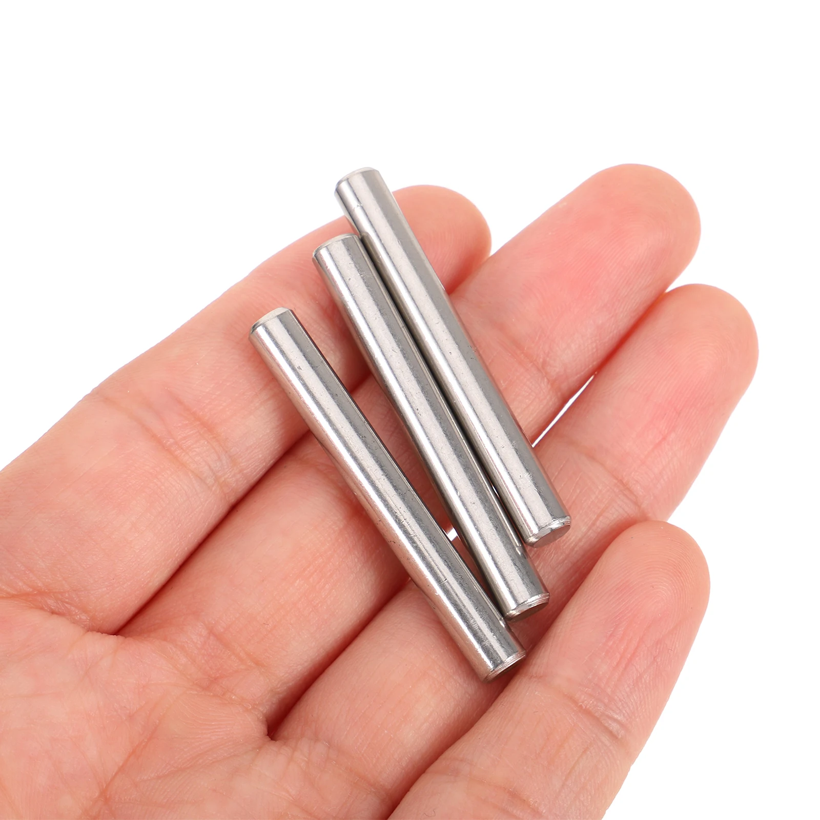 

100Pcs Stainless Steel Locating Pins Cylindrical Fastening Pins for Precision Positioning Machinery Electronics Automotive Metal