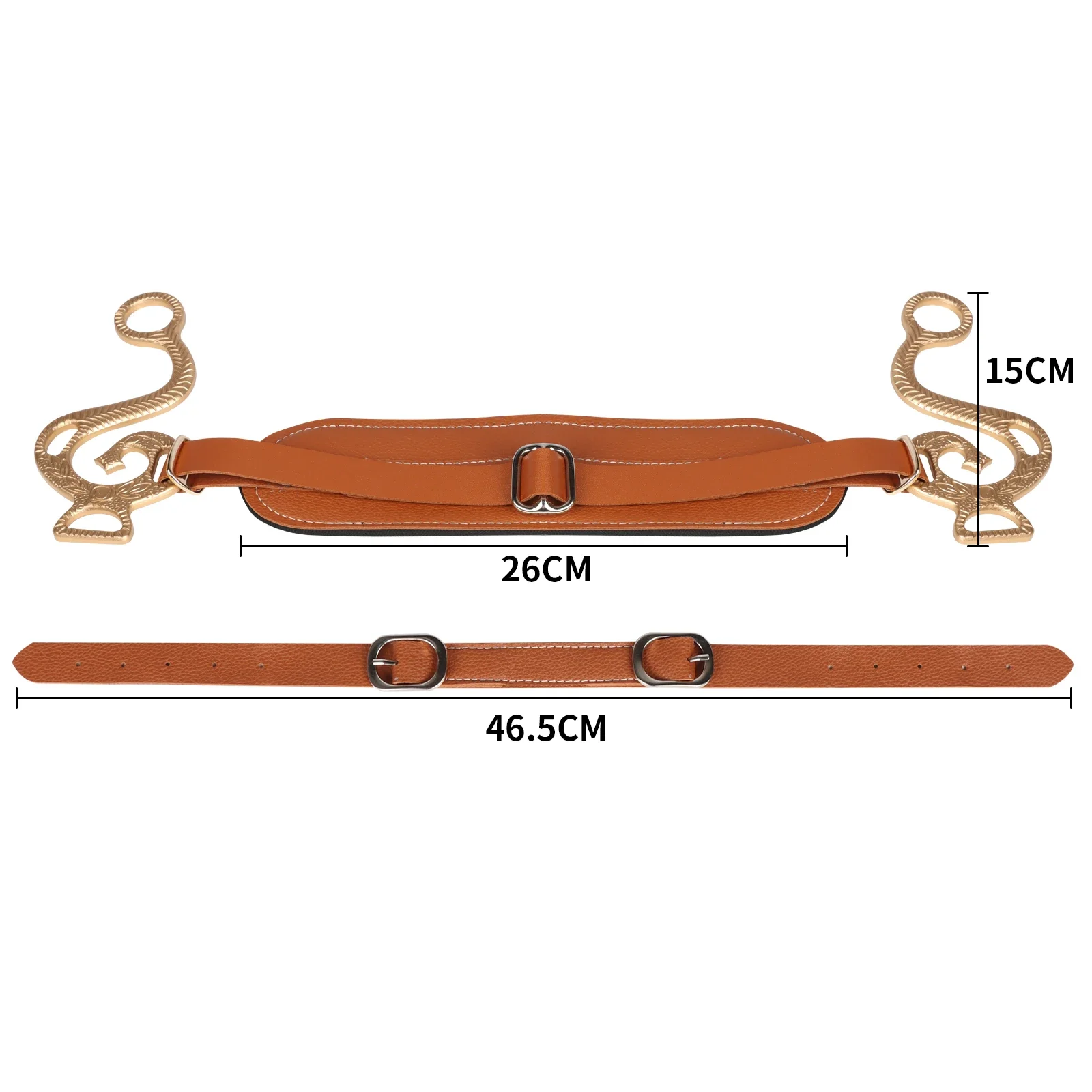 zuobiaoling Horse Bit Bridle Hackamore Brown English Western Nose Curb Chain مبطن معدات حصان قابلة للتعديل