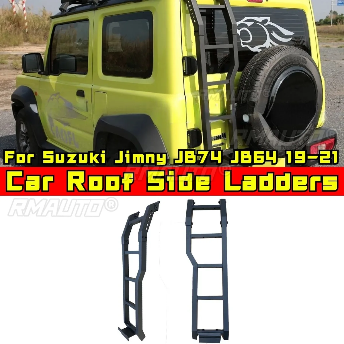 

For Suzuki Jimny JB74 JB64 2019-2021 Car Aluminum Alloy Tailgate Ladder Car Door Tailgate Ladder Modification Part