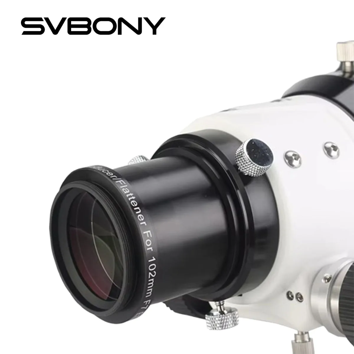 

SVBONY SV193 Focal Reducer 2 Inch 0.8X Field Flattener Telescope Accessory with F-Theta lens for SV503 Telescope Refractor