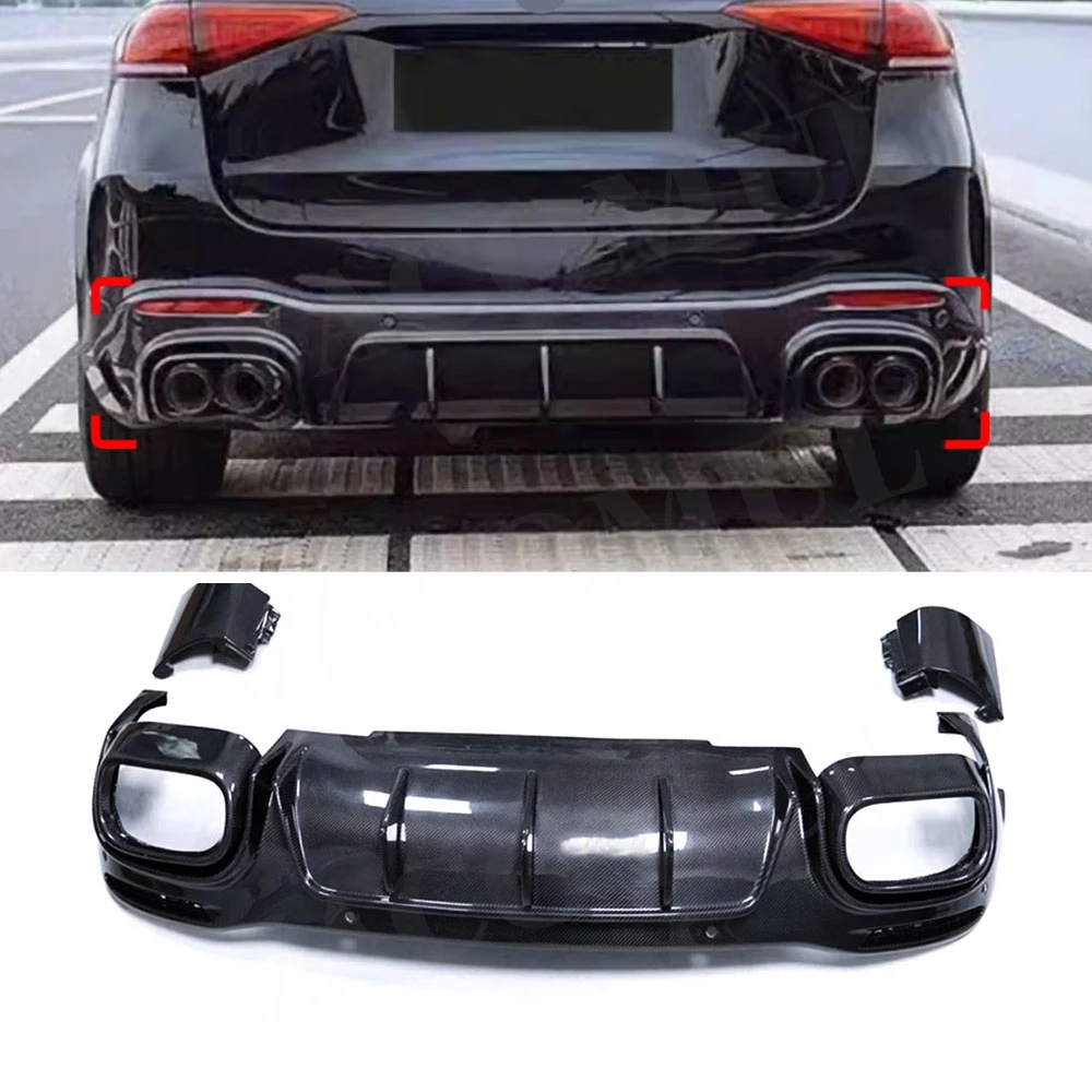 

VACOMUL Rear Bumper Lip Diffuser Spoiler Set For Benz GLE-Class W167 GLE63 AMG SUV 2021+ Carbon Fiber FRP High Quality Bodykits