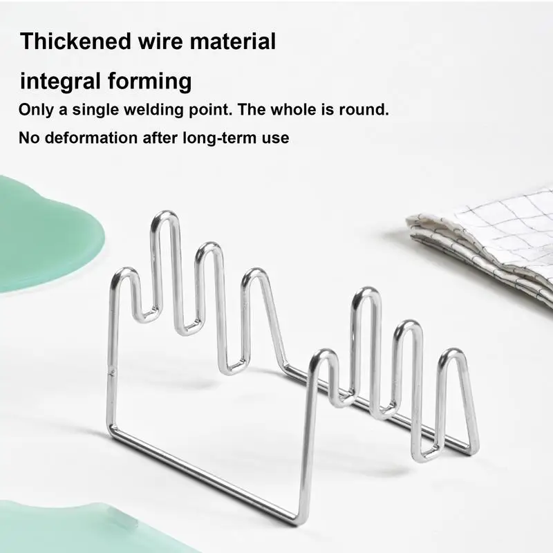Support organisateur de planche à découper, support organisateur en acier inoxydable pour plaque peu encombrante, conception à 3 fentes, rangement de planche à découper