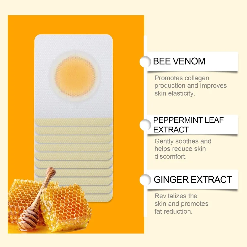 Bee Venom Body Patch Gewichtsverlust Detox Shaping Taille Arm Leichter Lazy Body Feuchtigkeitsspendende Hautpflege Bauchnabelpflaster