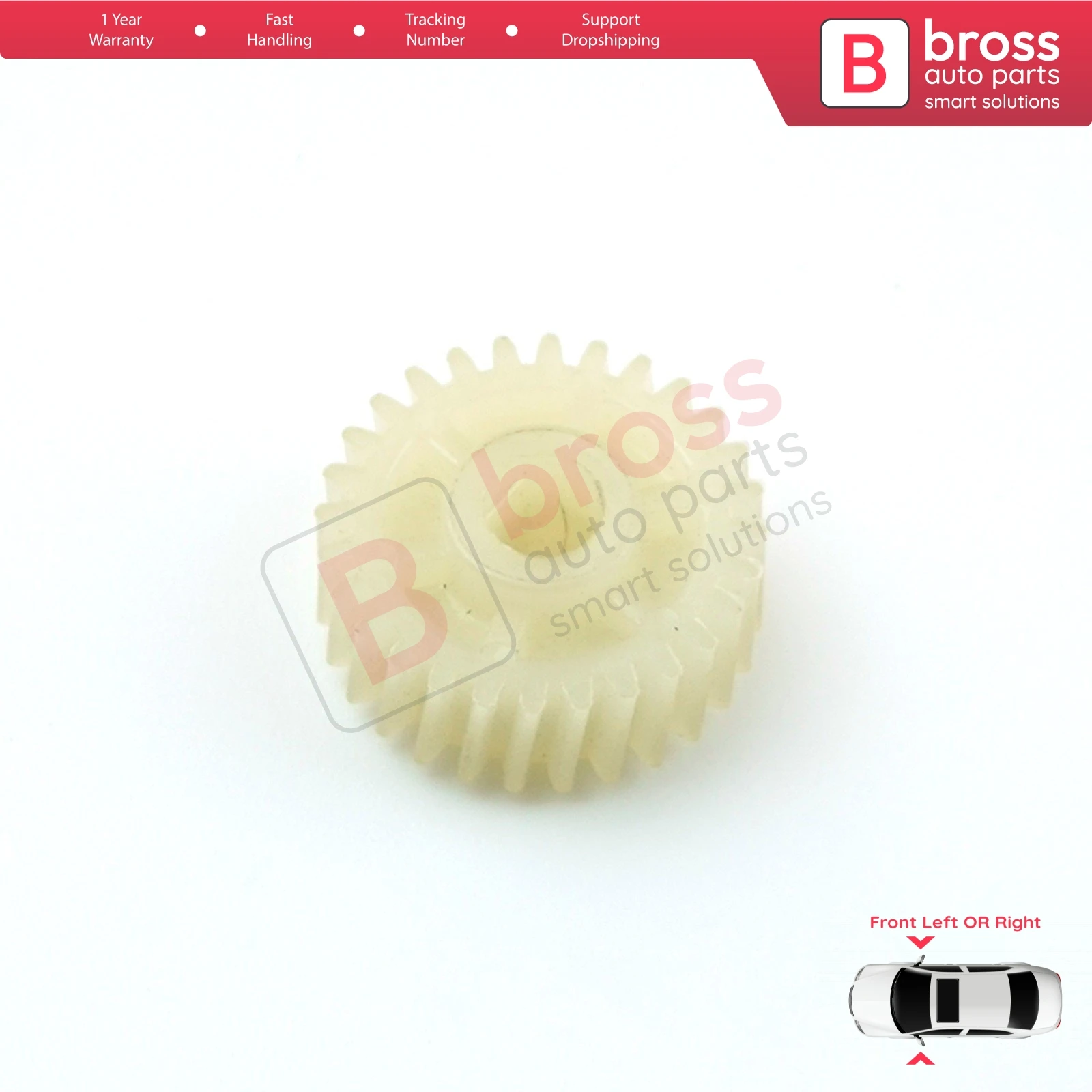 Bross Auto Parts BGE28 Side Wing Sideview Mirror Folding Motor Repair Gear for Honda Jazz Stepwgn MK2 Toyota Vios MK1 28 Teeth