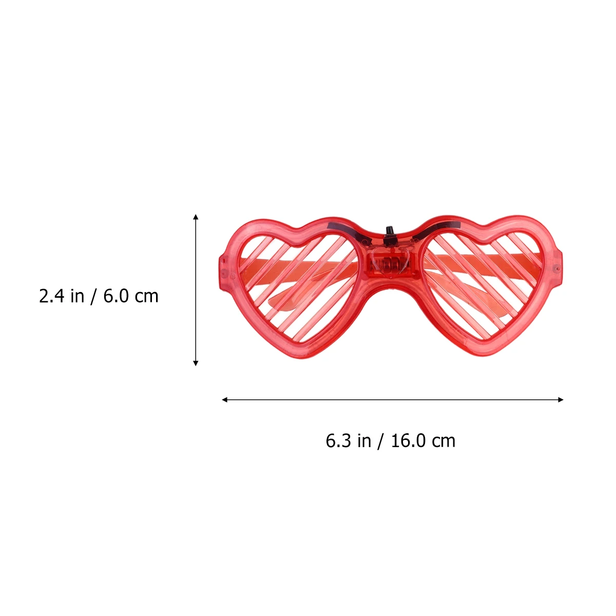 

2Pcs Glowing Glasses Light Up Eyeglasses Party Supplies Red Child Girl Blinds Sunglasses Photo Props Dancing Accessories