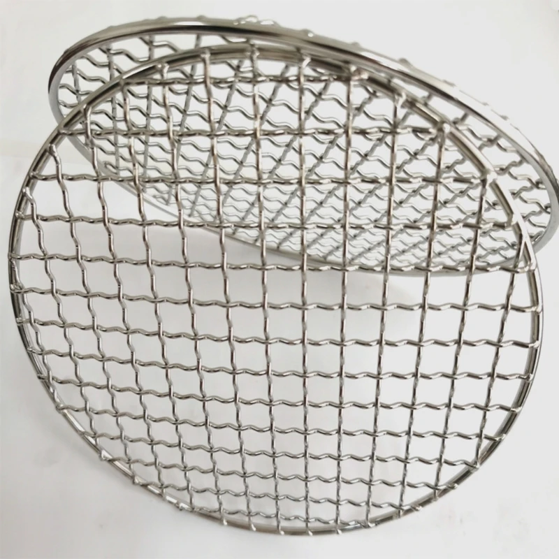 New Stainless Steel Pot Rack Barbecue Grill Grate Mesh Pads Portable Firewood Rack