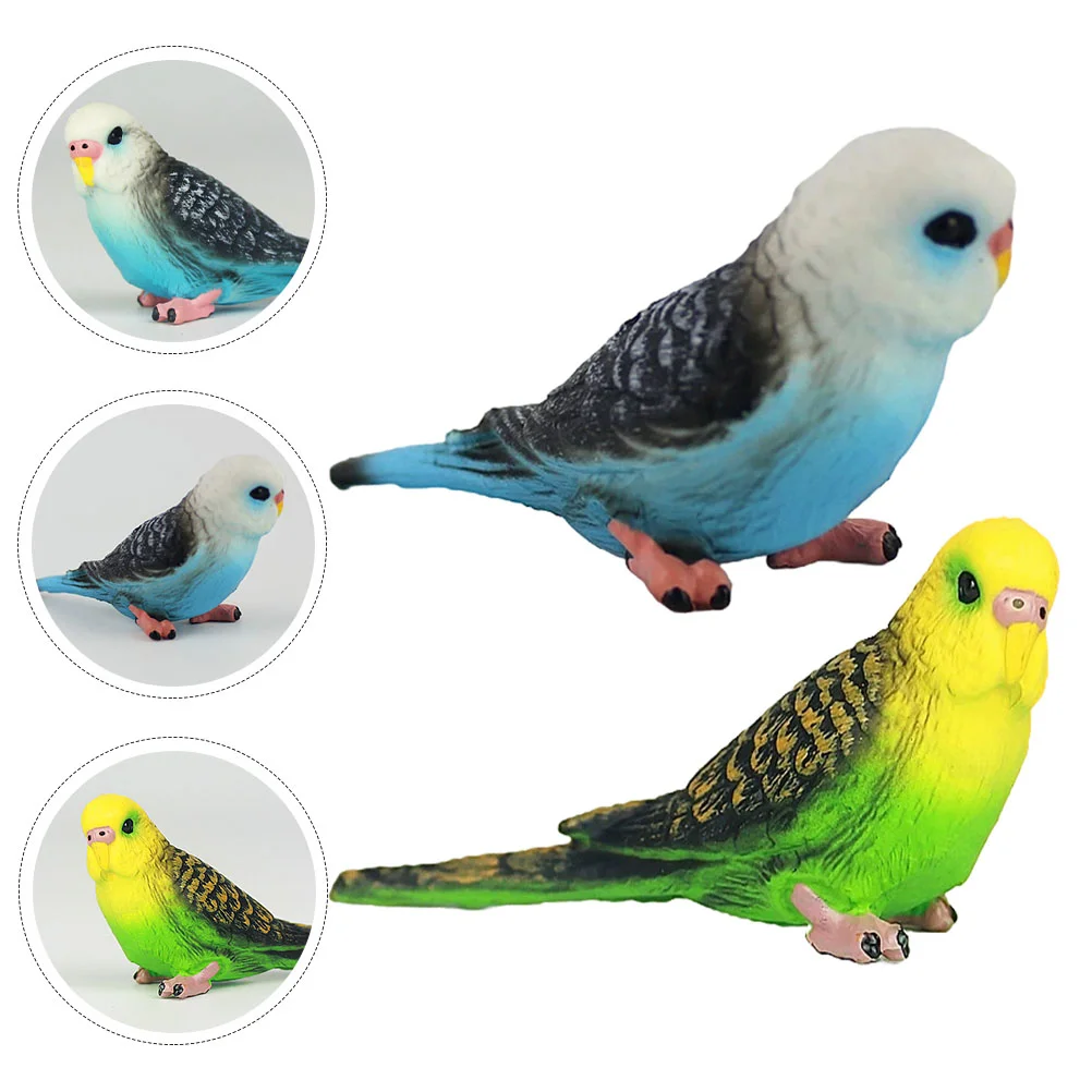 

Simulation Parrot Artificial Bird Models Fake Birds Small Home Greening Decoration Colorful Lifelike Toys for Kids