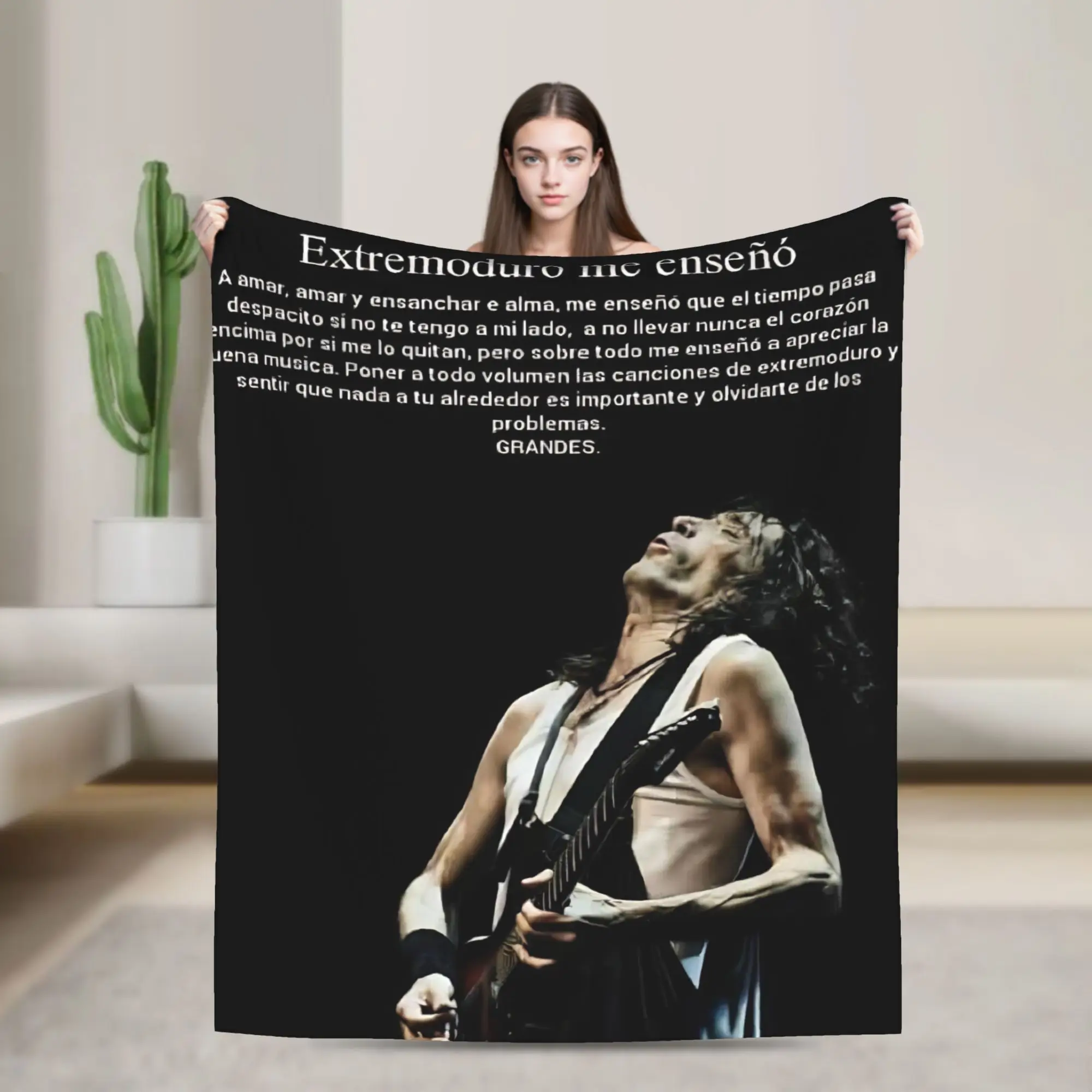 Warm Blanket Travel Office Extremoduro Spanish Hard Rock Band Throw Blanket Robe Iniesta Flannel Bedspread For Sofa Bed Cover
