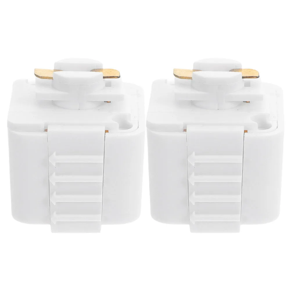 

2Pcs Rail Head Lighting Adapter Seamless Installation Aesthetically Pleasing Design Office LED Light Strip Connector