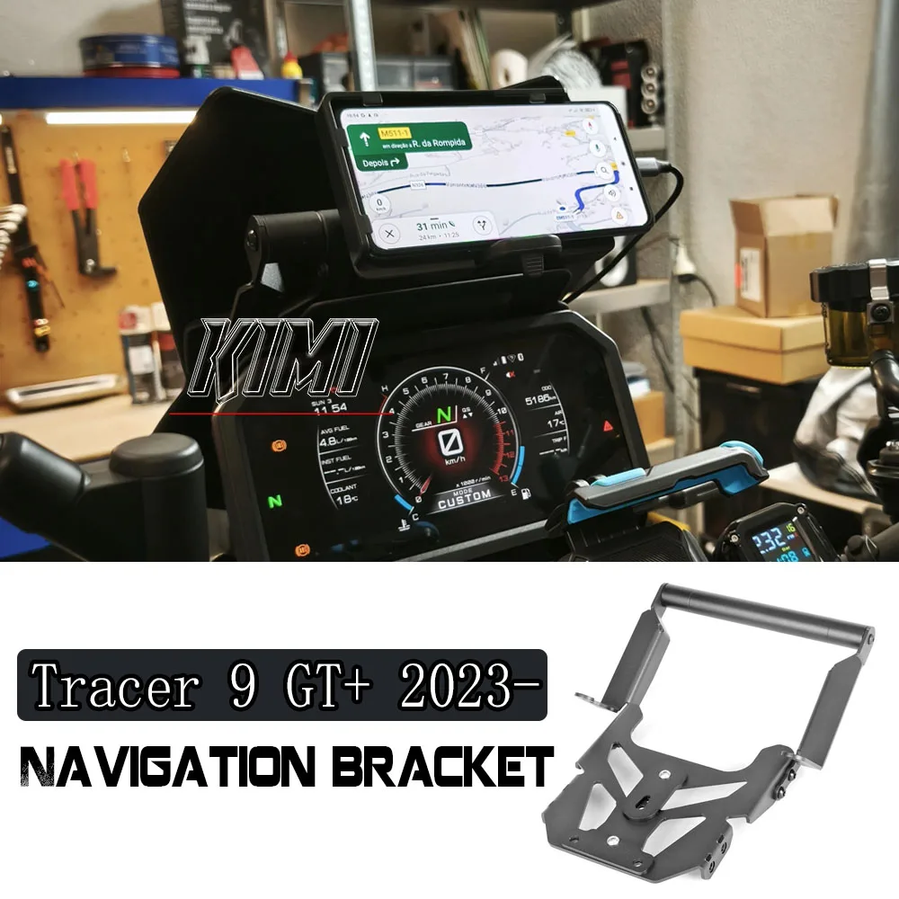 For Tracer 9 GT TRACER 9GT+ Plus 2023 2024 Motorcycle Accessories GPS Navigation Phone Holder Extension Bracket