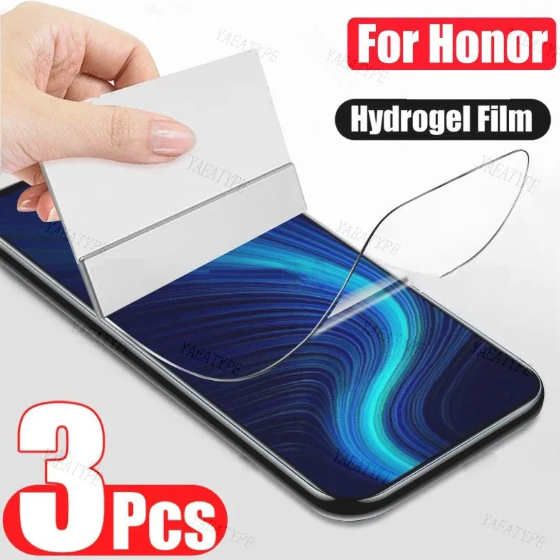 3Pcs 15D Hydrogel Film For Huawei Honor 9X Lite 9A 9C 9S Screen Protector For Honor 8X 8A 8C 8S 7A 7C 7X 7S 9i 10i 20i Not Glass