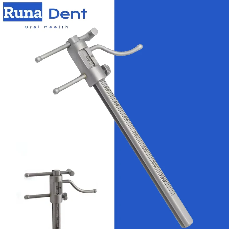 Dental Orthodontic Sliding Caliper Chin Indicator Measuring Gauge Implant Ruler 0-100mm Stainless Steel