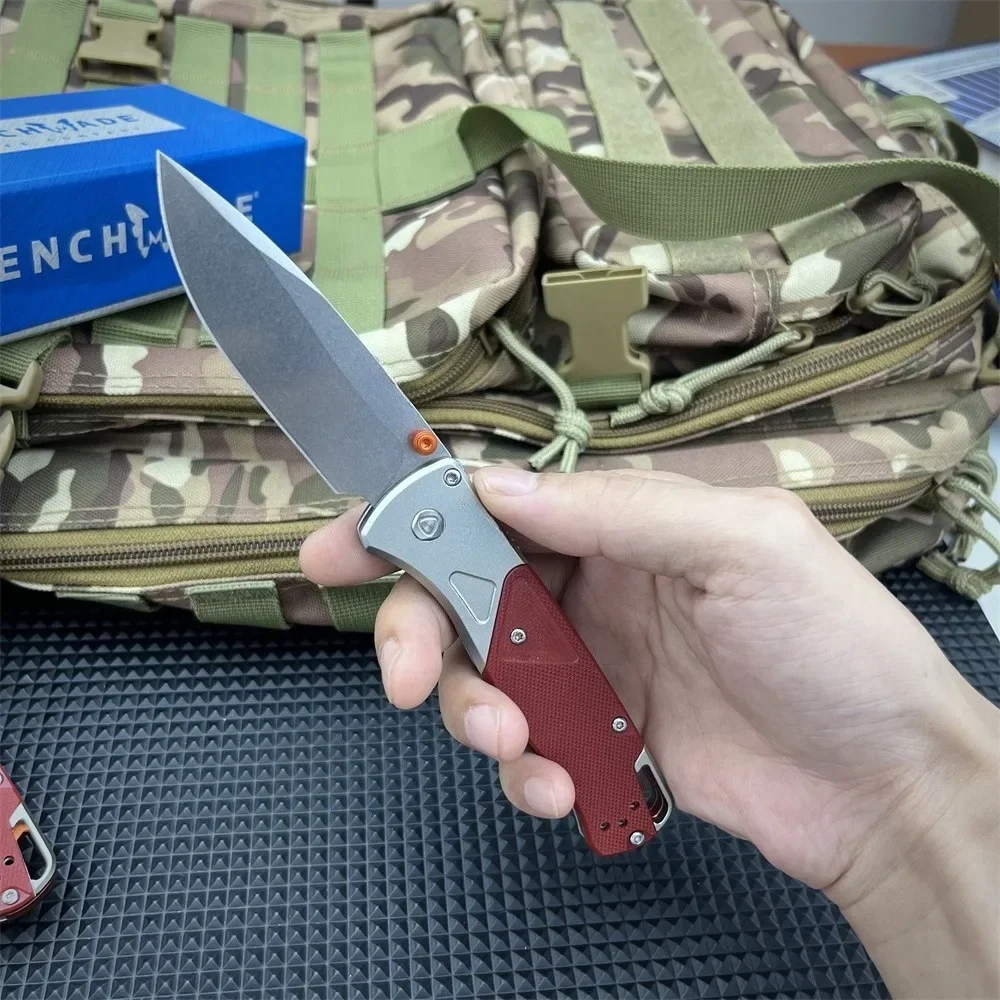 

High Quality BM 535-09 Bugout Tactical Pocket Knife Sharp Blade Folding Knives G10 Handle Outdoor Camping Survival Defense Tools