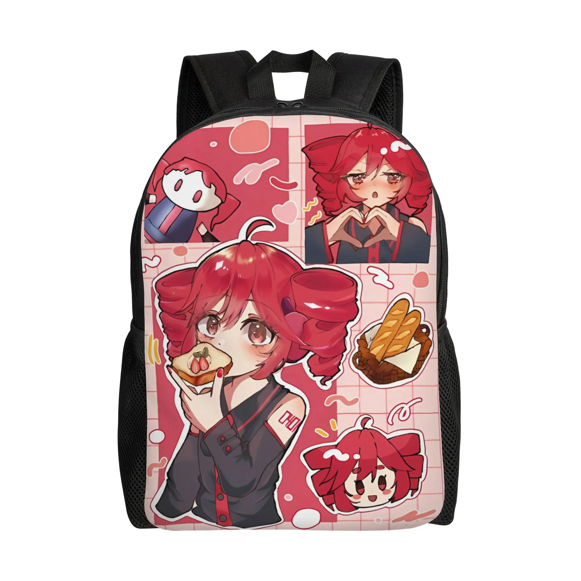 Kasane Teto Scrapbook Manga Backpack Boy  Big Backpacks Polyester Pretty School Bags Hiking Custom Rucksack