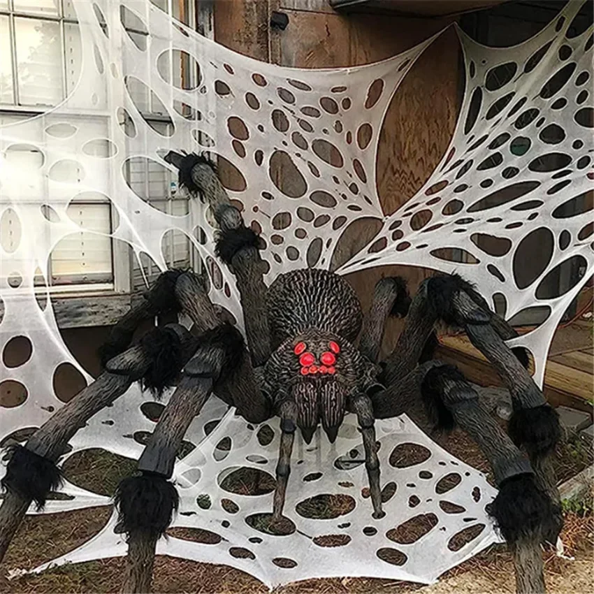 Giant Stretchy Spider Web Halloween Decorations