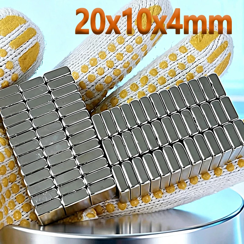 N35 NdfeB 20x10x4mm Magnet 5-100pcs 20*10*4mm Accessory Square Shape Permanent Magnetic Imanes Neodymium Magnet Fridge Magnets