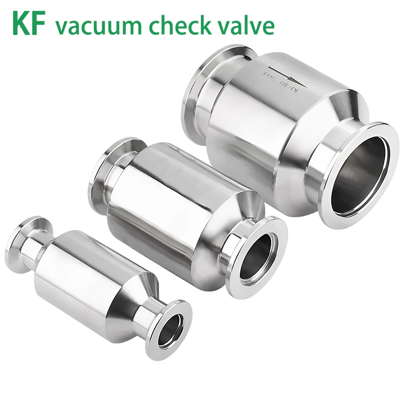 kf-vacuum-vheck-valve-sus304-stainless-steel-kf16-kf25-kf40-kf50-flange-clamp-integrated-lifting-check-valve-quick-installation