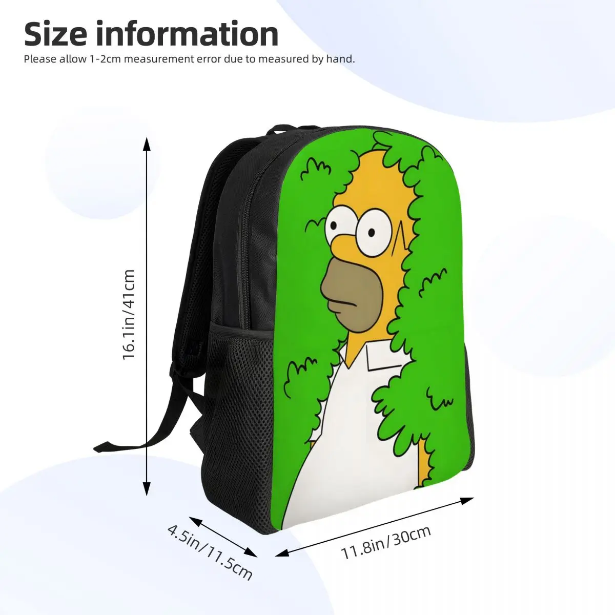 Los Simpsons Homero Rugzakken Dames Heren Basic Boekentas voor College School Leuke tassen