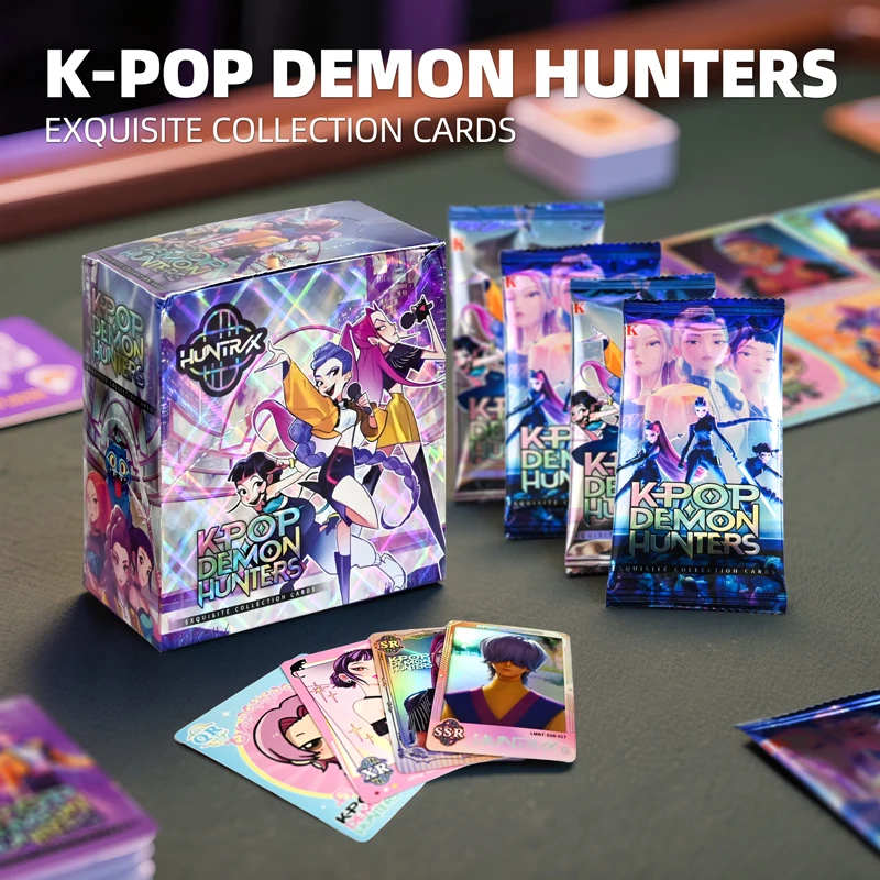 25/75/150PCS Anime Kpop Demon Hunters Collectible Card Blind Box Rare Anime Character Games Collection Card Mystery Bag for Fans