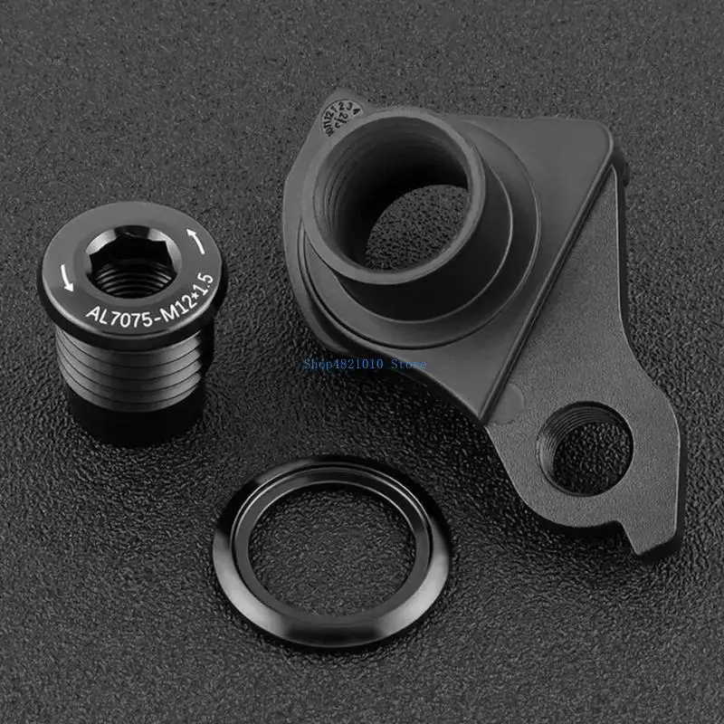 

T3LF High Durability Derailleur Hanger Aluminum Bike Tail Hook M12x1.0 M12x1.5 for Smooth Shifting in Mountain & Biking
