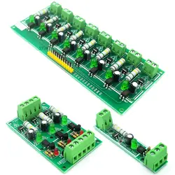 AC 220V 1/3/8 Channel MCU TTL Level 8 Ch Optocoupler Isolation Test Board Isolated Detection Tester PLC Processors Module