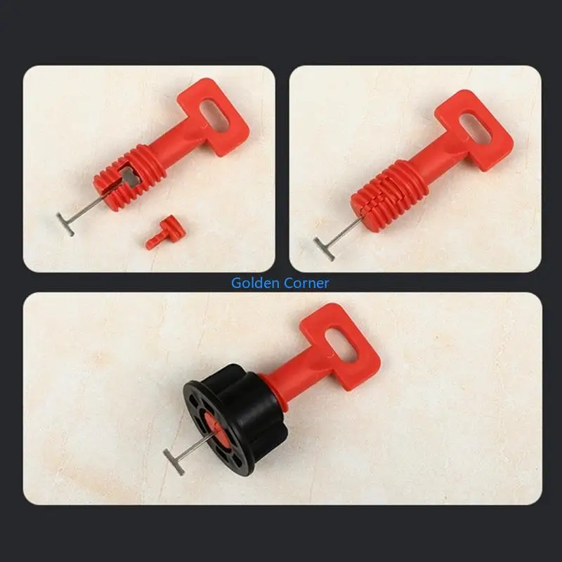 E15D Practical 50x Tile Leveling Steel Needles Tile Leveling System for Walls & Floor