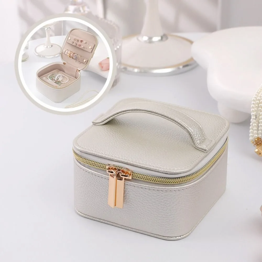 Nouveau sac d'emballage de bijoux en cuir PU/velours, mallette de rangement de bijoux Durable de grande capacité, boîte d'exposition universelle de bijoux cadeaux