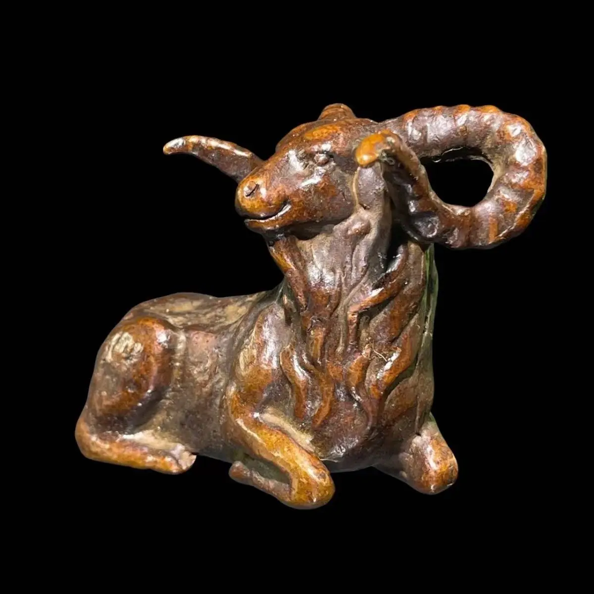 Retro Zodiac sheep and goat Ornament Decoration Tea Pet Figurines Desk Decor Accessories