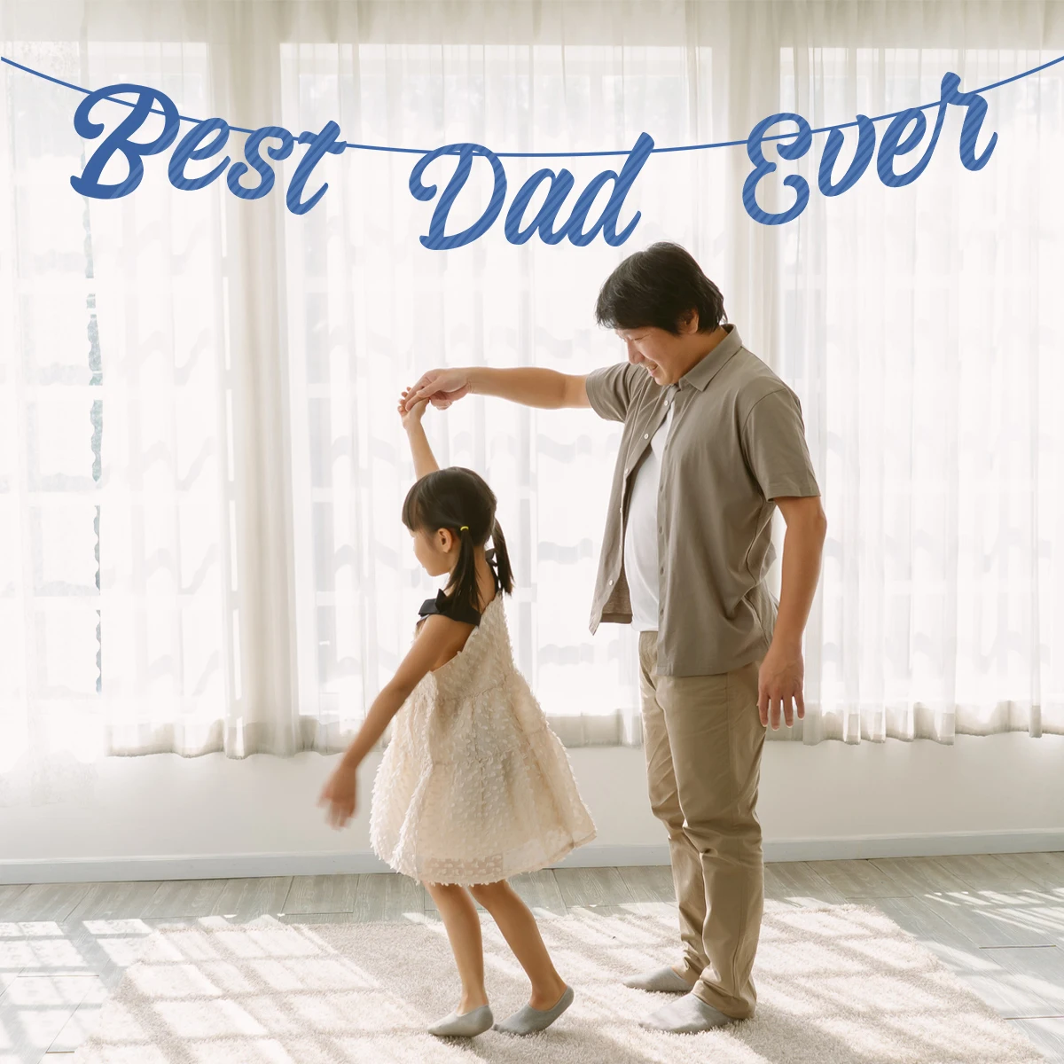 

Father's Day Theme Party Hanging Banner Happy Father's Day Pull Flag Party Celebration Scene Ambience Decoration Hanging Decor