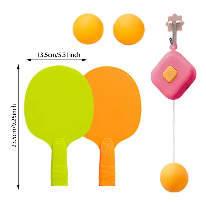 Table Tennis Training Tool Indoor Kids Door Pong Game Portable Workout Set Children Door Pong Game For Improves Reaction Speed