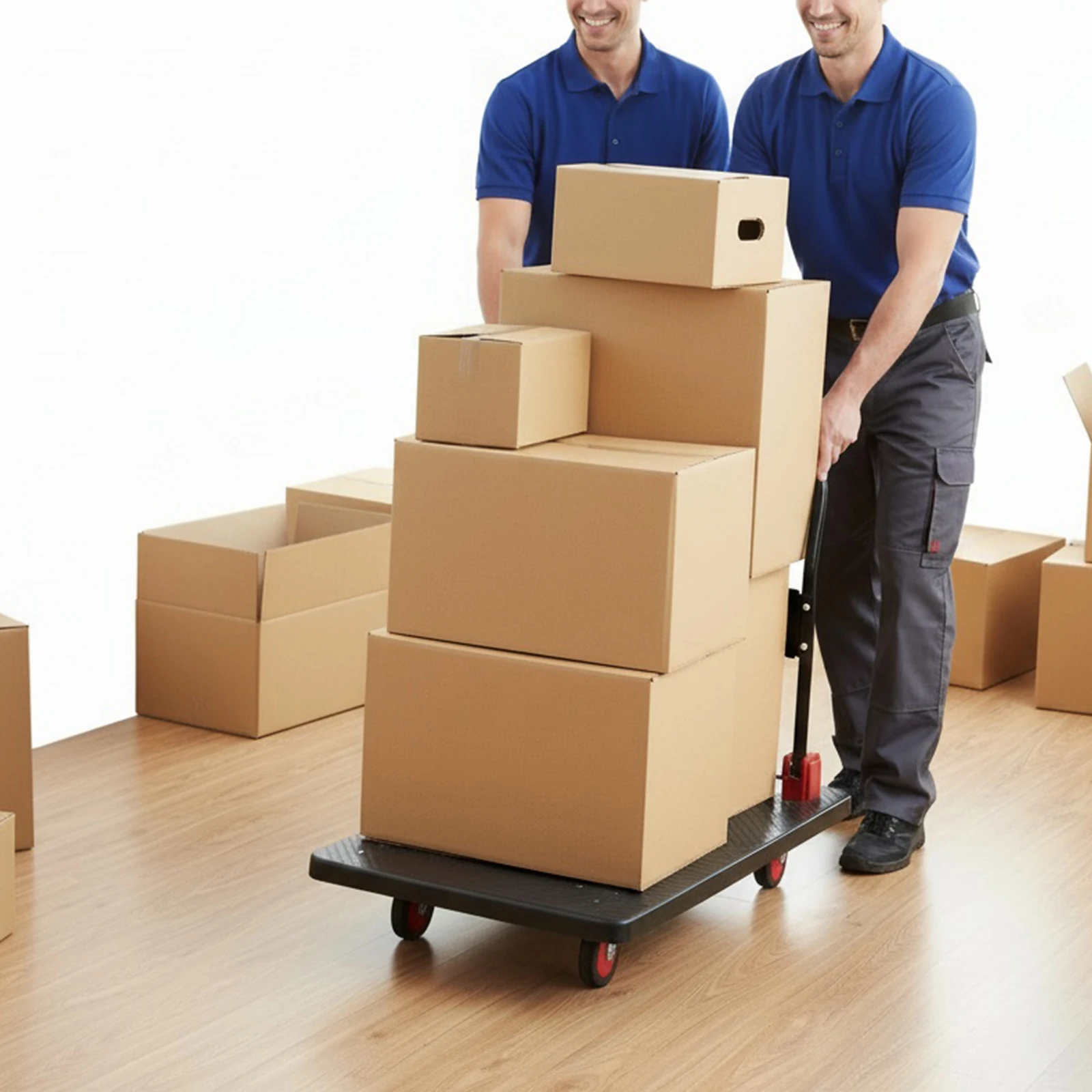 

2 IN 1 Heavy Duty Push Trolley W/Steel Wire Fence Collapsible Cage Cart Dolly 2000 Lbs Capacity for Groceries Garage Warehouse